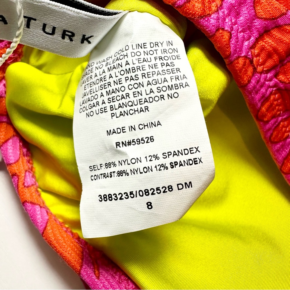Trina Turk Trellis Off the Shoulder Ruffle Bandeau Swim Top - Picture 7 of 13